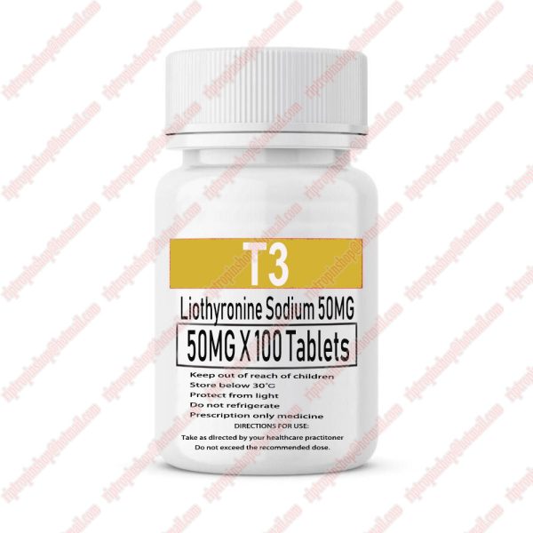 T3 Liothyronine sodium Oral 50mcg 100 tablets -BN CASE T3